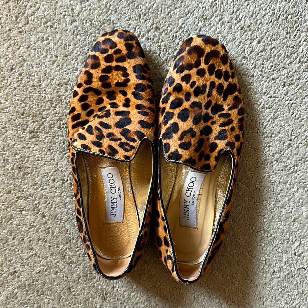 Jimmy Choo Cheetah Print Flats
